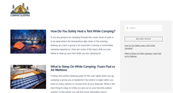 Desktop Screenshot of campingsleeping.com
